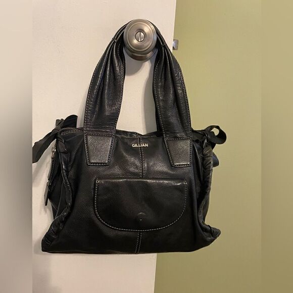 Gillian” genuine lather handbag - Picture 1 of 6